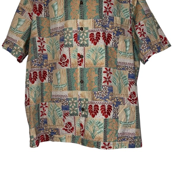 Vintage Retro Ho Aloha Hawaiian Shirt Mens 2XL Floral Aloha Vacation Plumeria - Picture 3 of 10